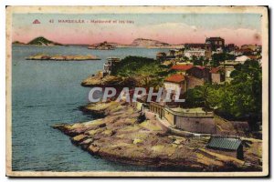 Old Postcard Marseille Maldorme and Islands