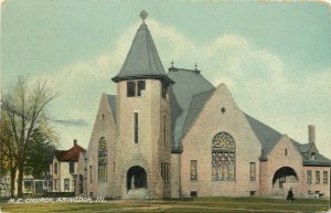 Vintage Postcard; M.E. Church, Abingdon IL Knox County, Wheelock