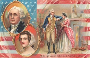 PRESIDENT GEORGE WASHINGTON FLAG EMBOSSED TUCK PATRIOTIC POSTCARD (c. 1908) 5