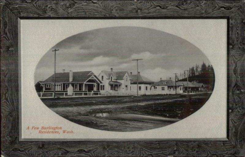 Burlington WA Homes c1910 Postcard