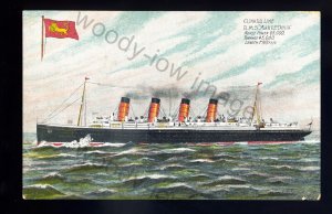 LS2542 - Cunard Liner - Mauretania - Artist - U/K - postcard