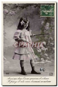 Old Postcard Diabolo Child