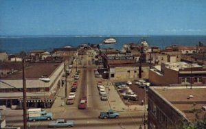 Birds Eye View Of Business District - Port Angeles, Washington WA  