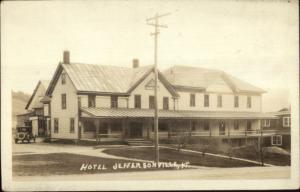 Jeffersonville VT Hotelk c1915 Real Photo Postcard