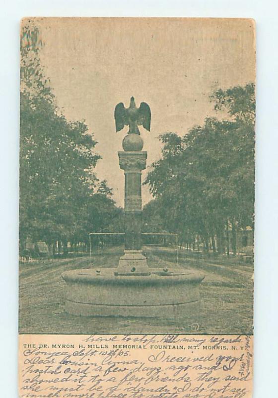 Pre-1907 MONUMENT SCENE Mount Morris - Near Geneseo New York NY F2978