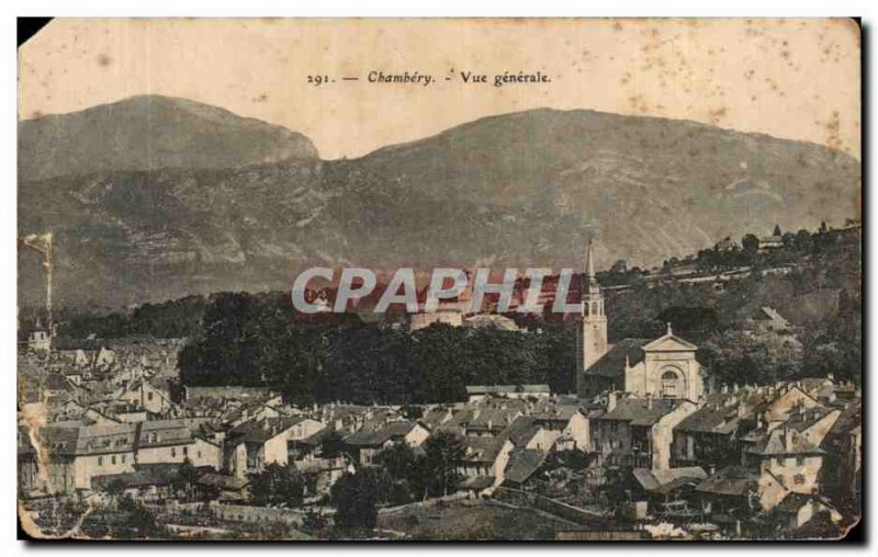 Old Postcard Chambery Vue Generale