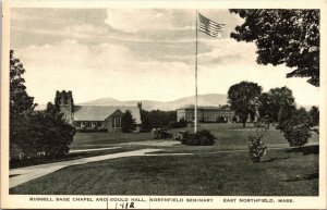 Russell Sage Chapel Gould Hall Northfield Seminary E Massachusetts MA Postcard 