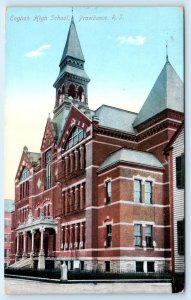 PROVIDENCE, Rhode Island RI ~ ENGLISH HIGH SCHOOL 1909 Postcard