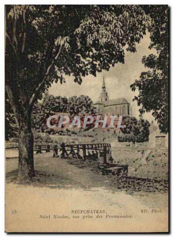 Old Postcard Neufchateau Saint Nicolas for taking walks