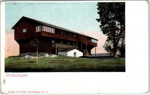 STOCKHOLM, SWEDEN  HAGAPARKEN vid  Railroad  Trolley Railroad Car 1910  Postcard