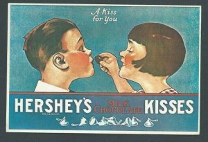 1988 Post Card Hersheys Kisses Milk Chocolate Bits A Kiss For You