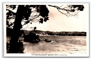 RPPC Half Moon Bay Stewart Island New Zealand UNP Postcard W3