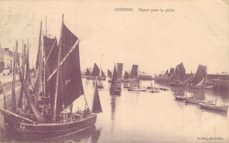 Belgium Ostend Depart pour la peche Oostende 06.78