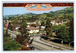 Vintage Navato Lies Among The Rolling Hills Marin County. Postcard 7GE