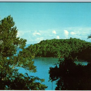 c1970s St John US Virgin Islands National Park Birds Eye Caribbean Geo Card A224