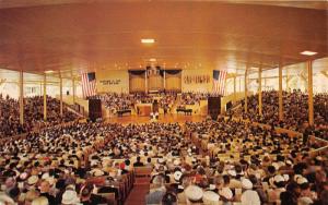 Chautauqua Lake New York~Amphitheatre Interior~Packed Church Service?~1950s Pc