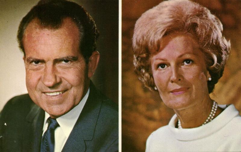 37th President of the United States Richard Nixon and his Wife Pat (1969)