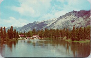 Boat Houses Banff Alberta AB Unused Vintage Postcard F65