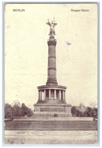 1914 Sieges-Saule (Victory Column Monument) Berlin Germany Antique Postcard