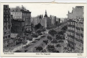 Barcelona , Spain, 1900-1910s : Gran Via Diagonal