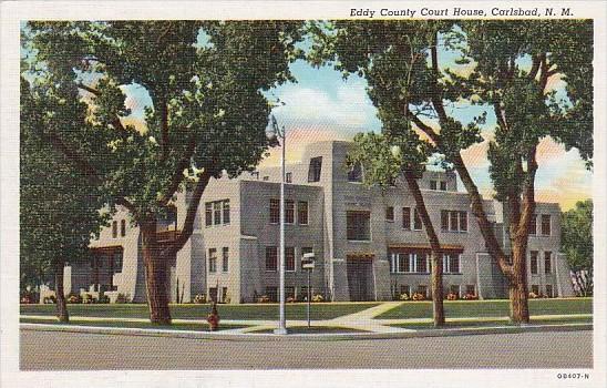 Eddy County Court House Carlsbad New Mexico Curteich