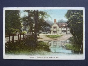 Berkshire NEWBURY Newtown Water & Old Mill c1905 Postcard