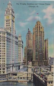 Illinois Chicago The Wrigley Building and Tribune Tower