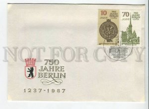 445500 EAST GERMANY GDR 1987 year FDC 750 years of Berlin