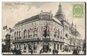 Old Postcard Belgium Ostend Theater Royal