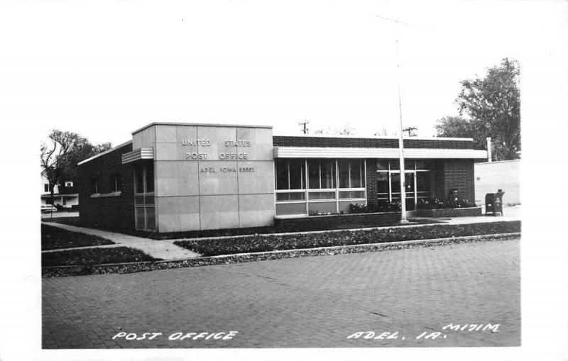 Adel Iowa Post Office Real Photo Antique Postcard K104021