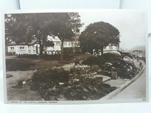 Vintage Postcard A Corner of The Castle Gardens Dunoon