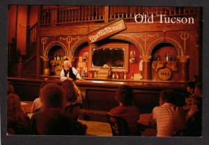 AZ Old Tucson Royal Oak Saloon Barroom Bar Room Arizona Postcard