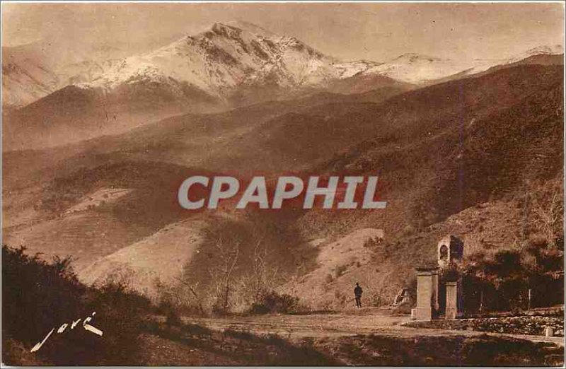 Old Postcard Amelie baths The entr�e of ort and Canigou