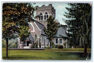 c1910 The Gould Memorial Church Roxbury-In-The-Catskills New York NY Postcard 