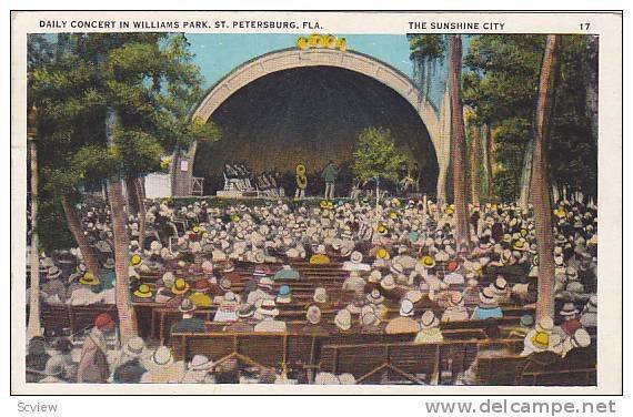 Daily Concert in Williams Park, St. Petersburg, Florida,  PU-1931