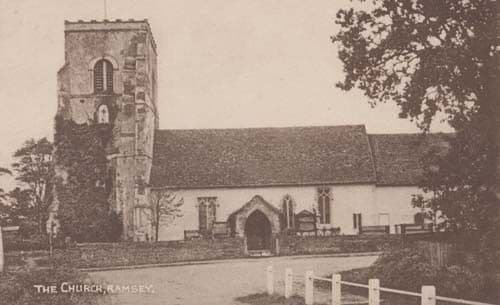 Ramsey Dovercourt Village Church Essex Old Antique Postcard