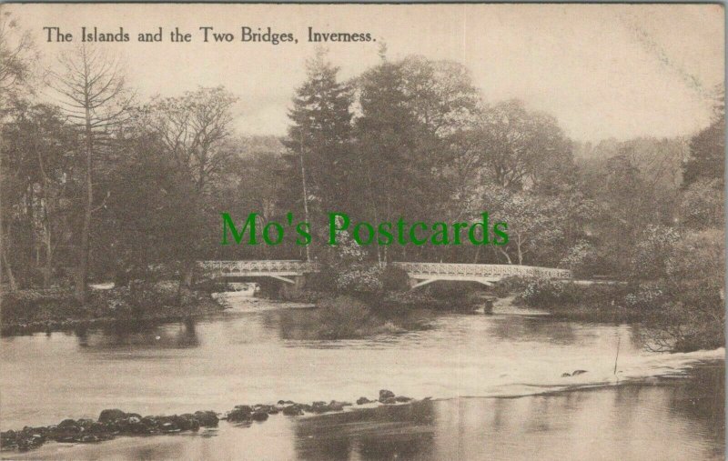 Scotland Postcard - The Islands and The Two Bridges, Inverness  RS27163
