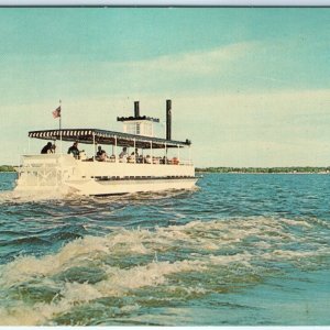 c1960s Clear Lake IA Steamer Showboat Steamship Tour Chrome Photo Postcard A63