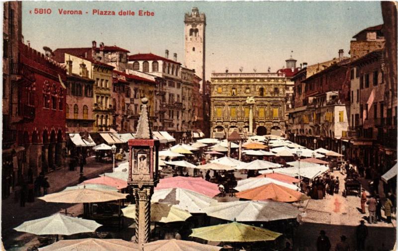 CPA VERONA Piazza delle Erbe . ITALY (493520)