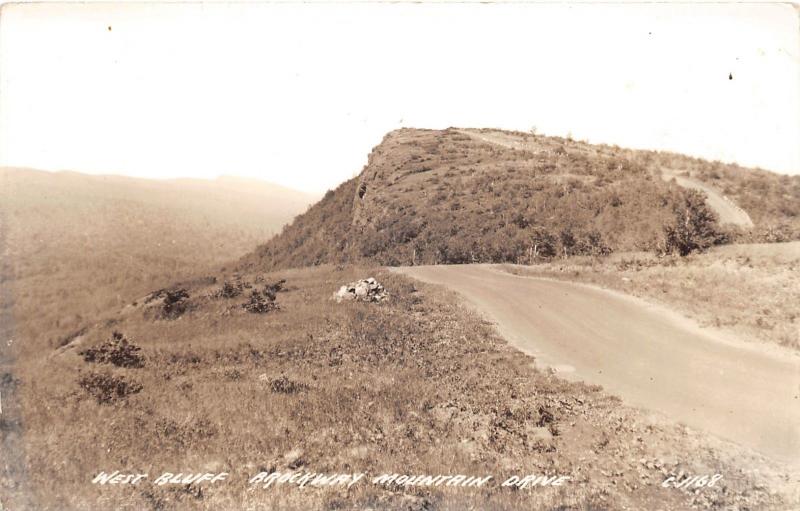 Copper Harbor Michigan~Brockway Mountain Drive~West Bluff~1940s RPPC