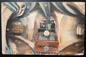 Vintage Postcard 1911 Underground Tunnels, Chicago, Illinois