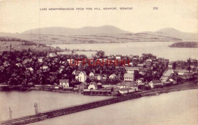 LAKE MEMPHREMAGOG FROM PINE HILL, NEWPORT, VERMONT
