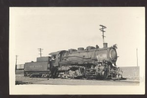 RPPC MAYBROOK NEW YORK RAILROAD TRAIN LOCOMOTIVE REAL PHOTO POSTCARD