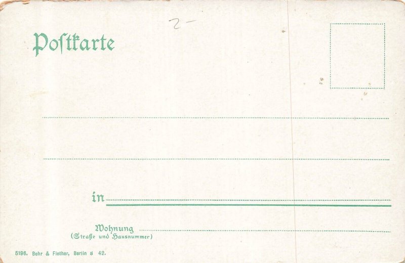 Berlin Germany~Unter den Linden-Ecke Friedrichstrasse~1900 Postcard