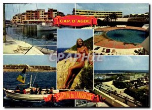 Postcard Modern Station Bas Languedoc Le Cap d'Agde Port Nature and Heliopoli...