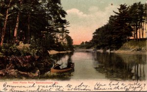 Maine Kennebunkport Scene Near Picnic Rock 1907