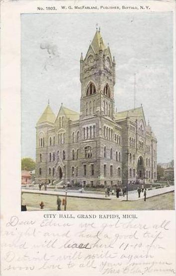 Michigan Grand Rapids City Hall 1906