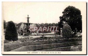 Old Postcard Angers A corner of the mall Garden