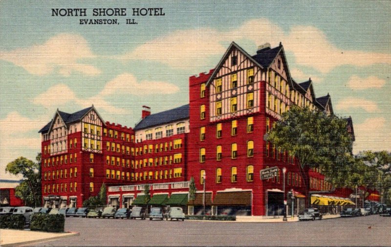 Illinois Evanston North Shore Hotel Curteich