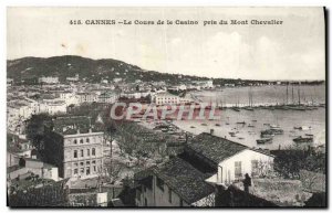 Old Postcard Cannes Course Casino Taken Mont Chevalier